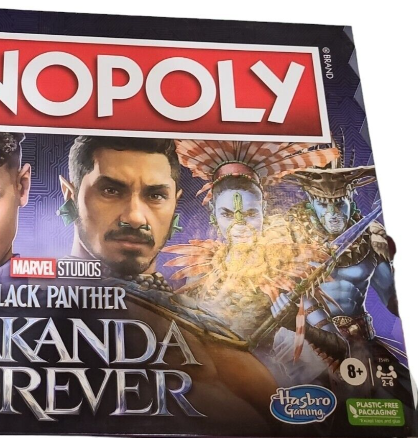 Monopoly: Marvel Studios' Black Panther: Wakanda Forever Edition Board Game- NEW
