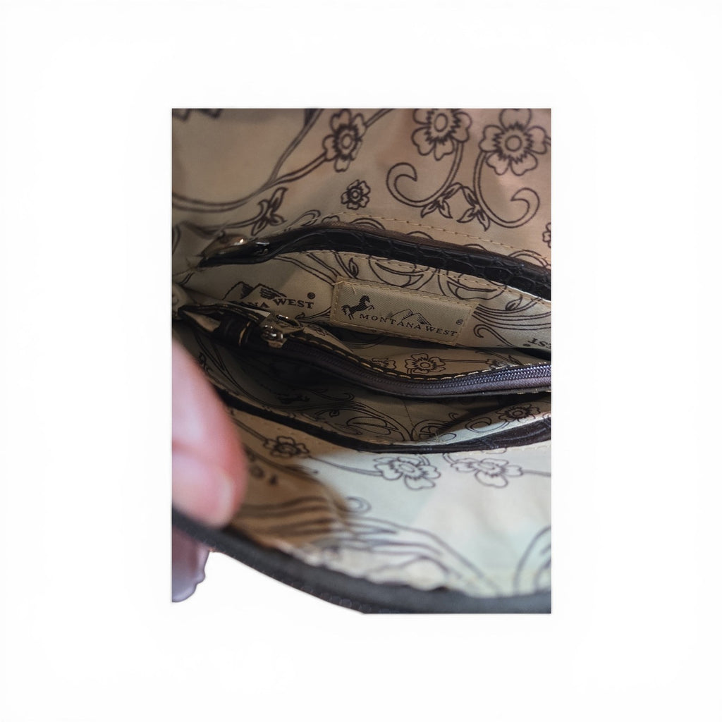 Montana West Aztec Indian Head Shoulder Bag