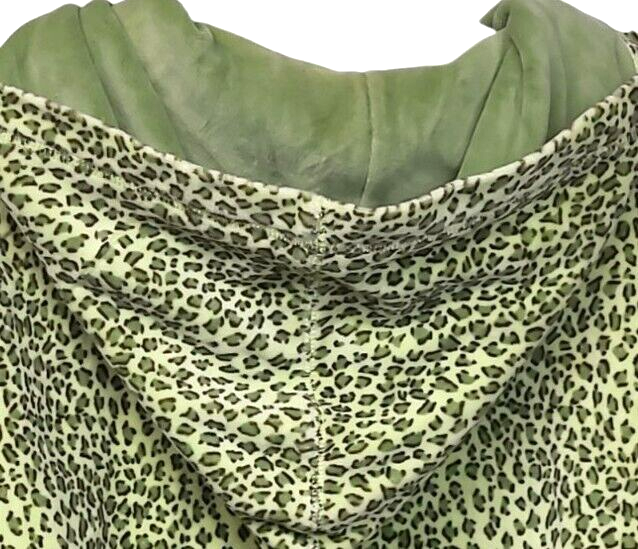 VINTAGE Oleg Cassini Yellow & Green Sport Jacket L Animal  Print