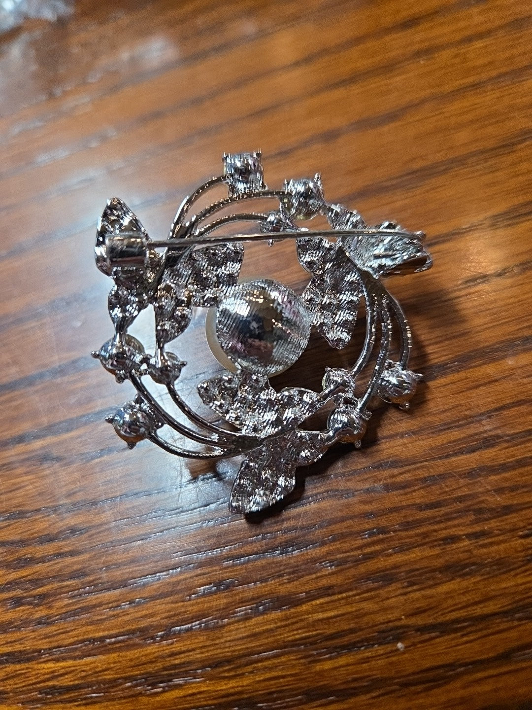 Large BROOCH Pendent Butterfly Sparkly  GLITZY GLAM Fab VINTAGE STYLE