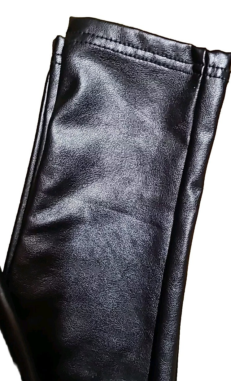 1. State Ladies Black Pleather Pants size Small