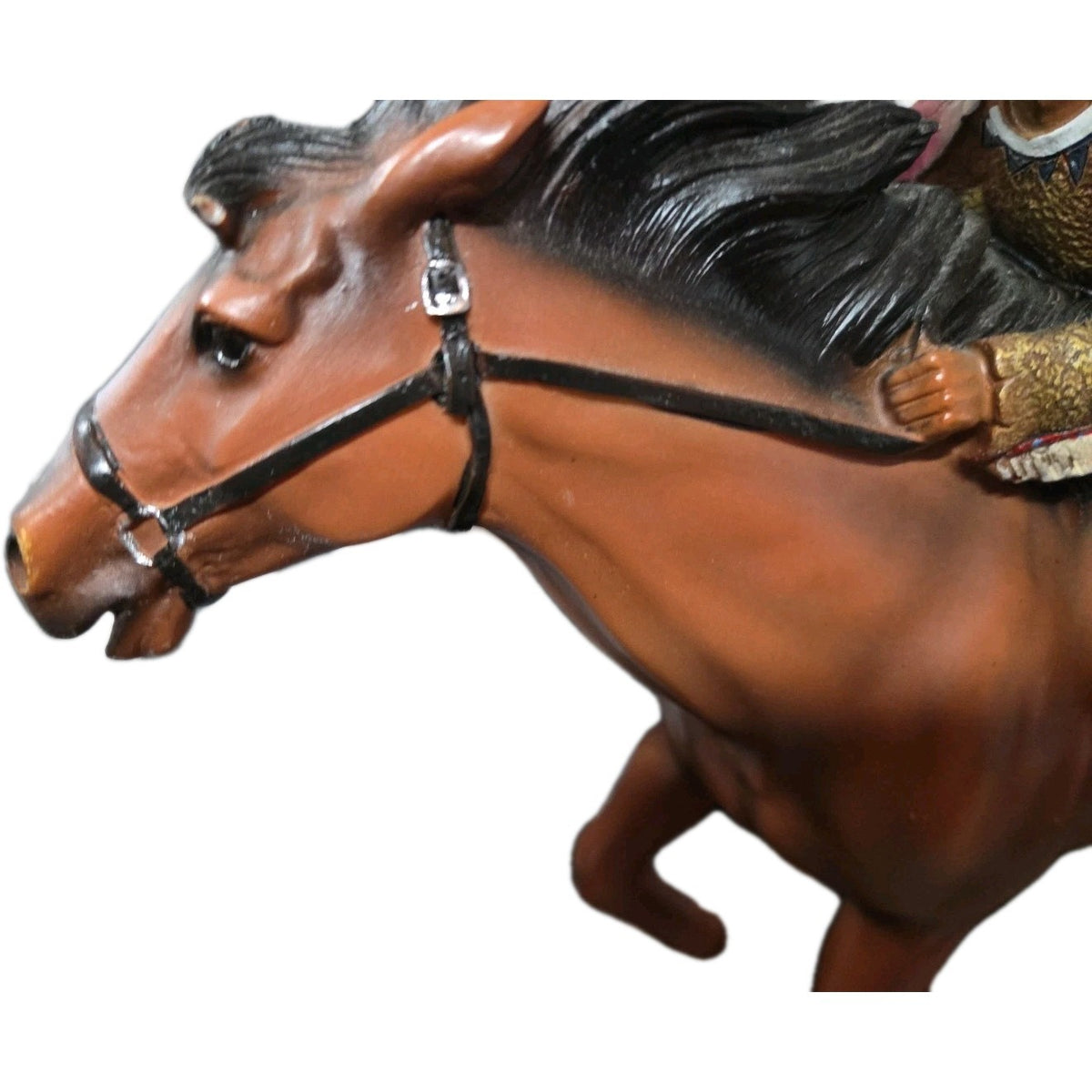 DWK Corporation Indian And Horse Running Figurine 2015