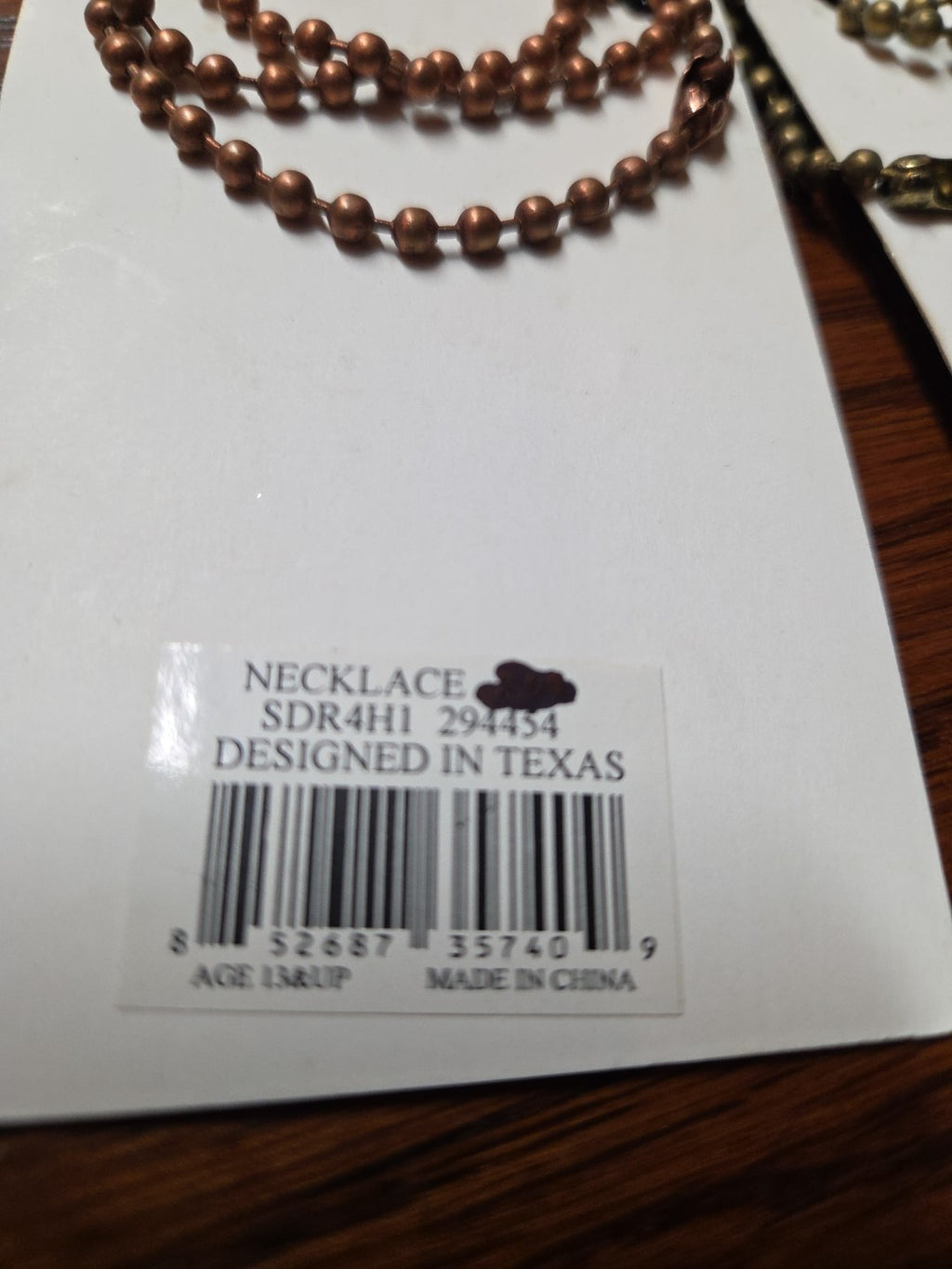 Crooked Fence 12 Gauge Casing  Beaded Necklace