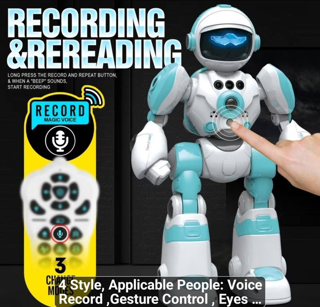 AI RC Robot for Kids with Gesture Induction Interactive, And lots more (PINK)