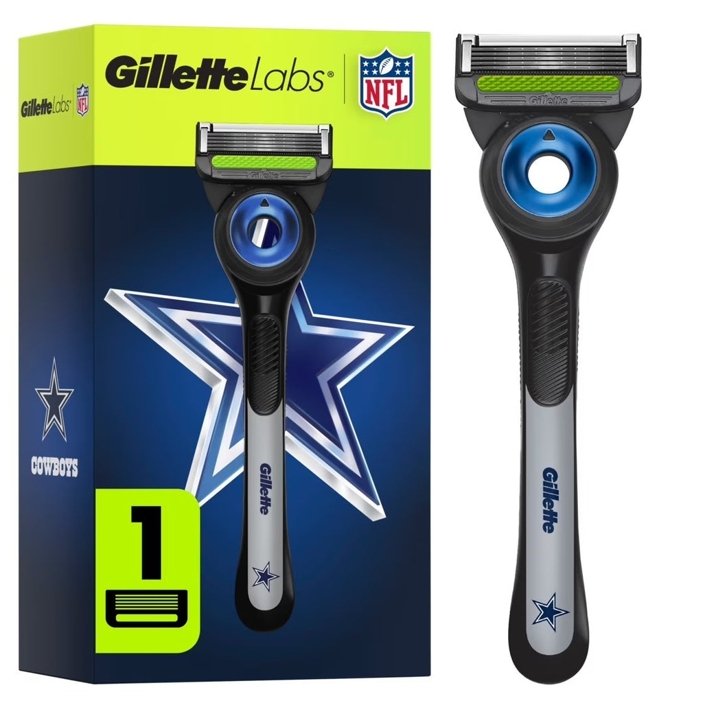 Gillette Labs NFL Official Cowboys Licensed Razor for Men 1 Razor 1 Cartridge