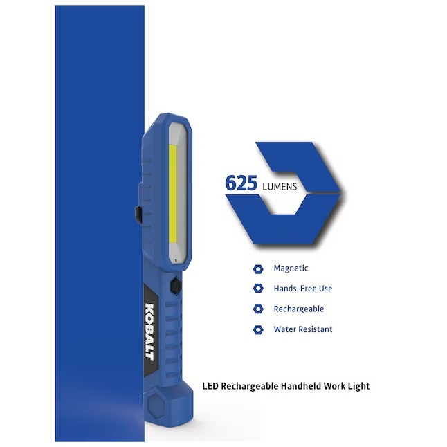 NEW Kobalt 3.6-volt 625 Lumens LED Battery-operated Rechargeable Handheld Light