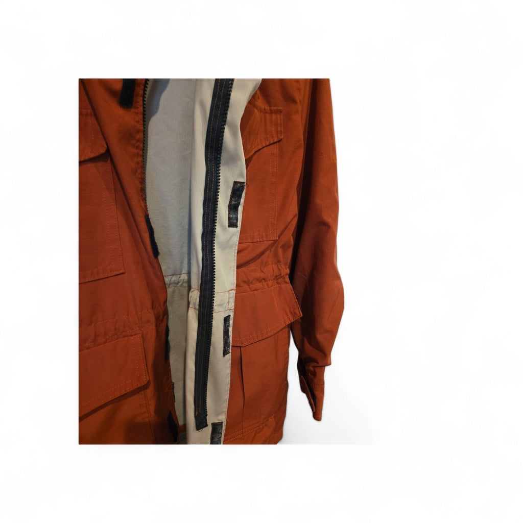 Men's Burnt Orange Anorak Jacket. Size Medium