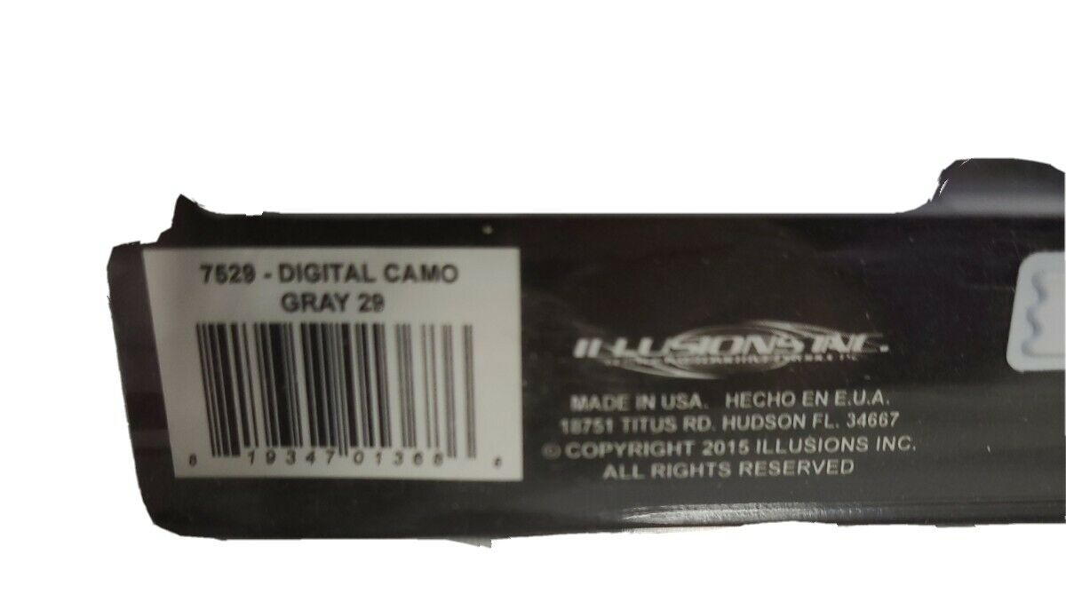 Urban Camo Pattern Vinyl Adhesive Wrap 15"x29" Digital Camo Grey White Black NEW