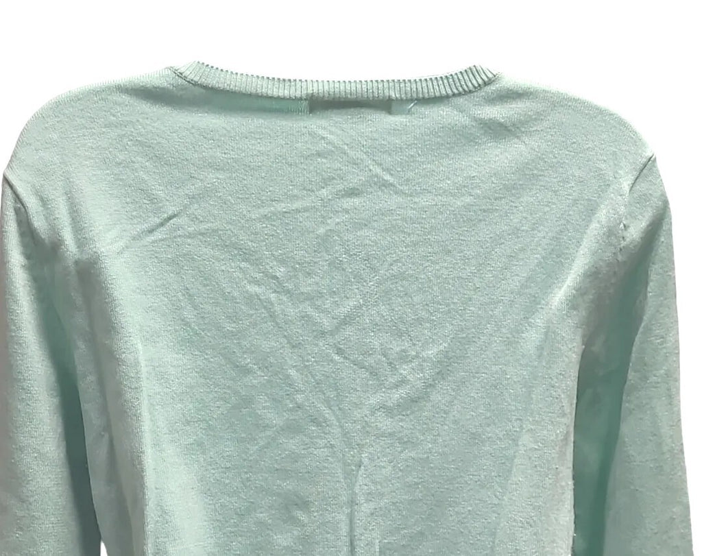 ROZ & ALI  Mint Green Button up Sweater  Top size L