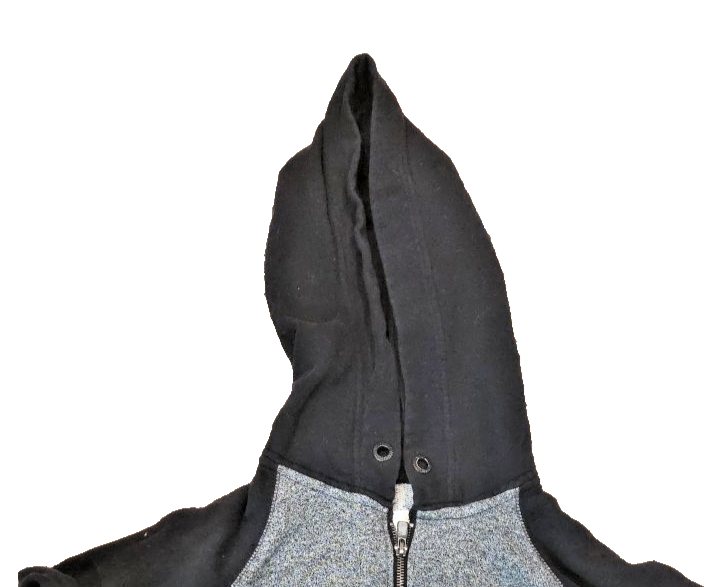 AEROPOSTALE  Zipper Front Hoodie Black Gray Size M