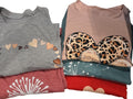Lot of 5 Short Sleeve  Graphic Tops for Women.