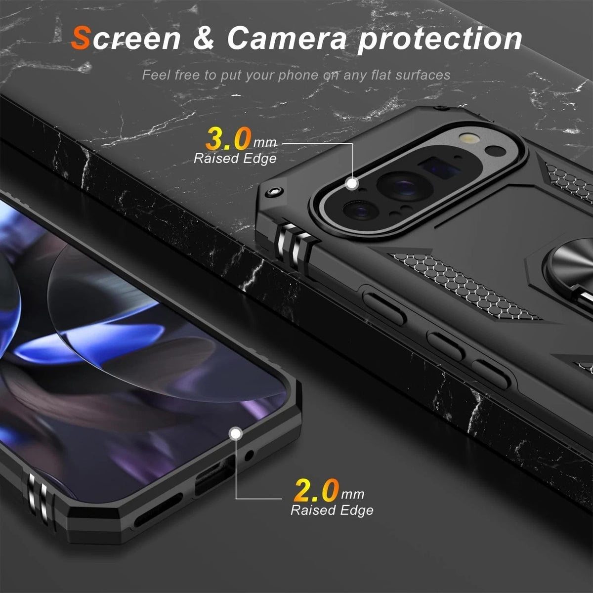 For Google Pixel 10 Pro XL Case /Pixel 10 Phone Cover Shockproof +Tempered Glass
