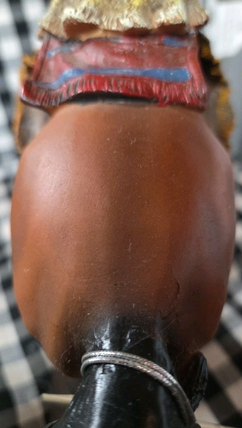 DWK Corporation Indian And Horse Running Figurine 2015