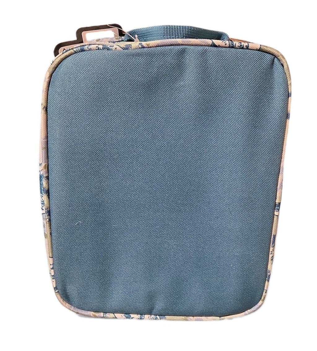 Unisex Blue / Teal Psychedelic Shark Themed Insulated Lunch Tote Box