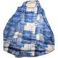 Color Block Dress Womens Small Blue White Casual Shift Sleeveless scoop neck 4XL
