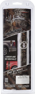 Wild Wood Camo Truck Bed Side Rally W/ Deer Skull 9x42 Decal #7318
