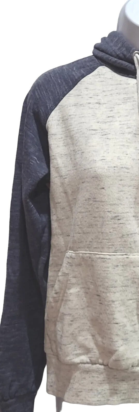 Doublju Womens Size  Medium Heather Blue & Light Gray Hoodie