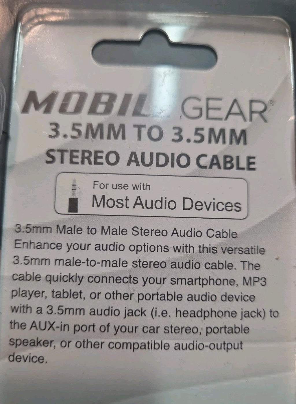 Mobile Gear  Purple  3.5-mm To 3.5mm  Audio Cable 10ft