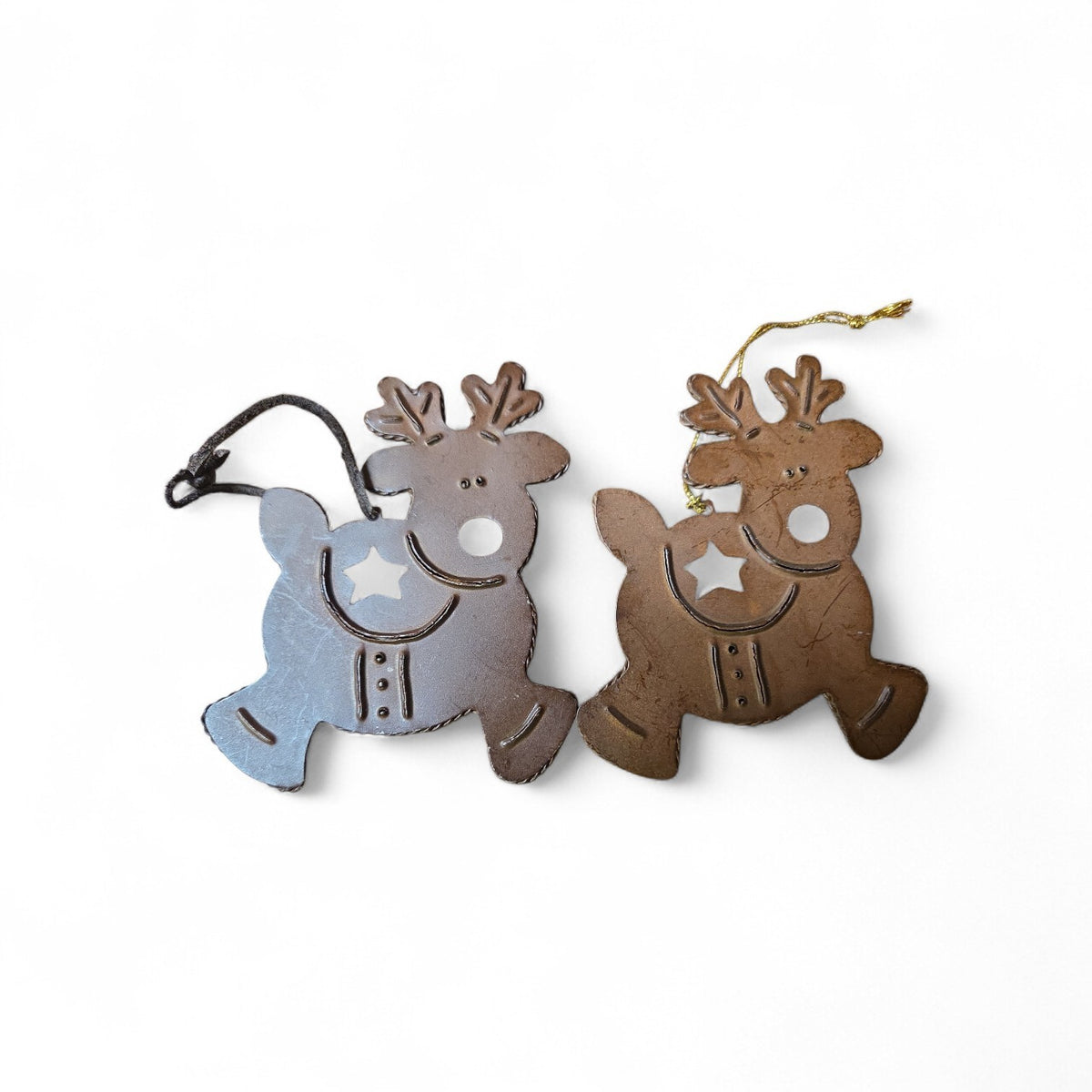 RUSTIC METAL FARMHOUSE CHRISTMAS TREE ORNAMENTS