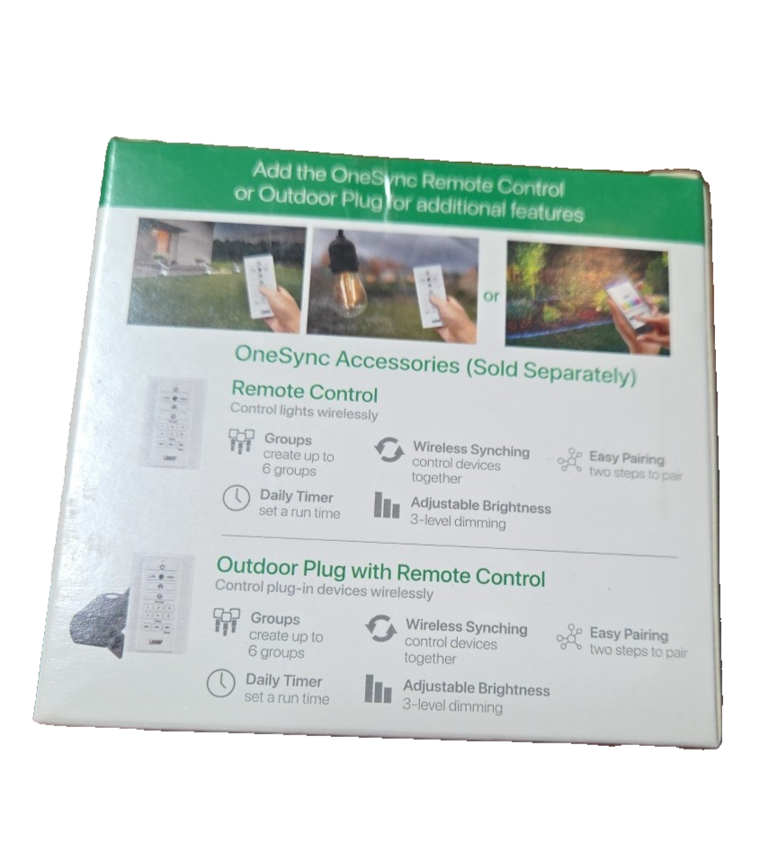 Feit Electric OneSync Landscape WiFi Bridge to Feit App Control 120-Volt Plug