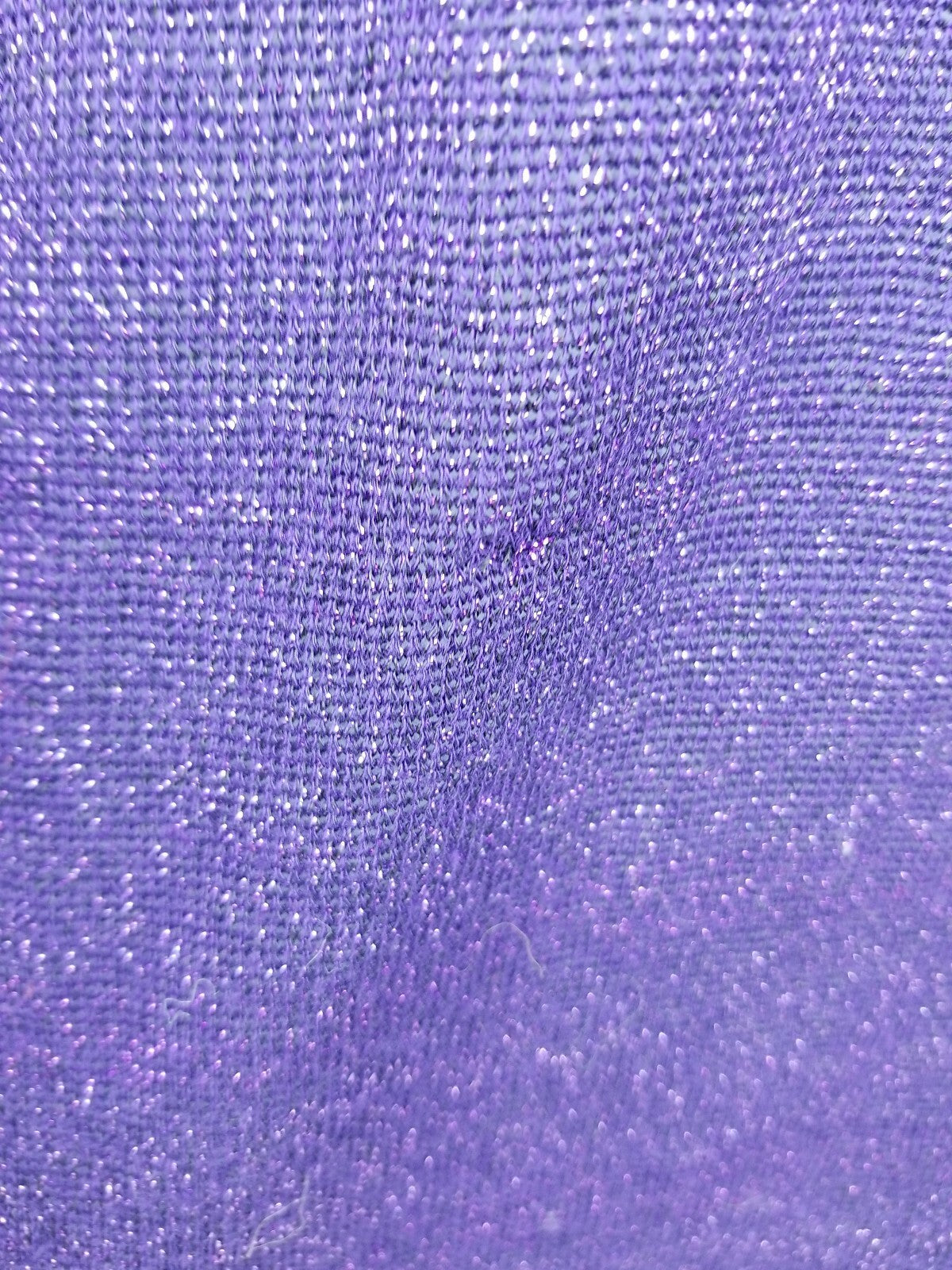 Lbisse Women's Tunic size M,  Purple / with woven sparkle texture