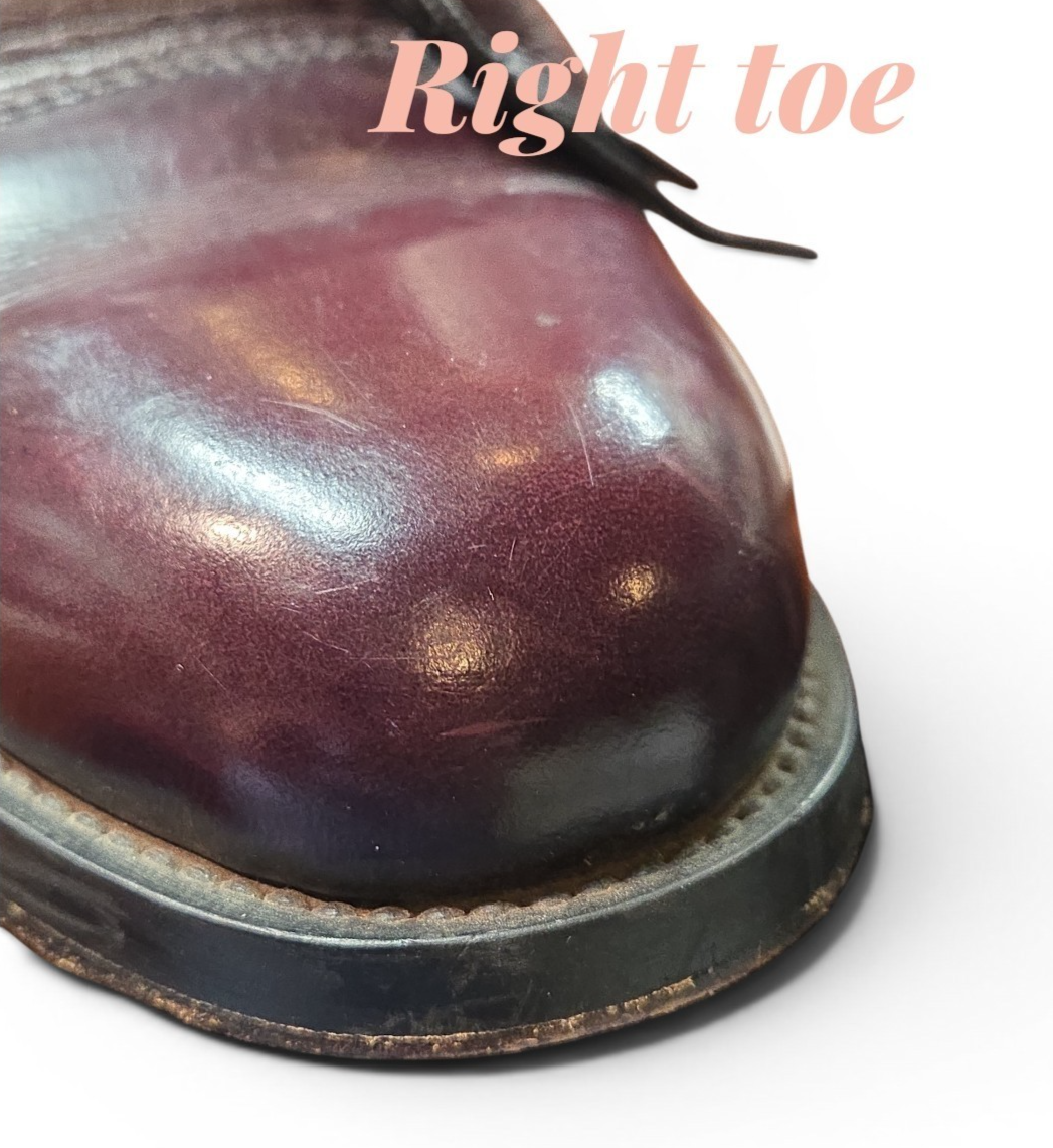Casual Fridays  Deep Burgundy Oxford Size 9 1/2  Leather Sole Dress Shoes