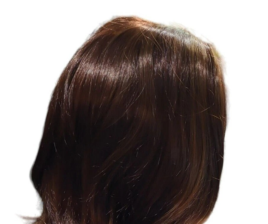 Women Brown Mix Ombre Long Layered Wavy Full Wig Highlighted Loose Wavy Fashion