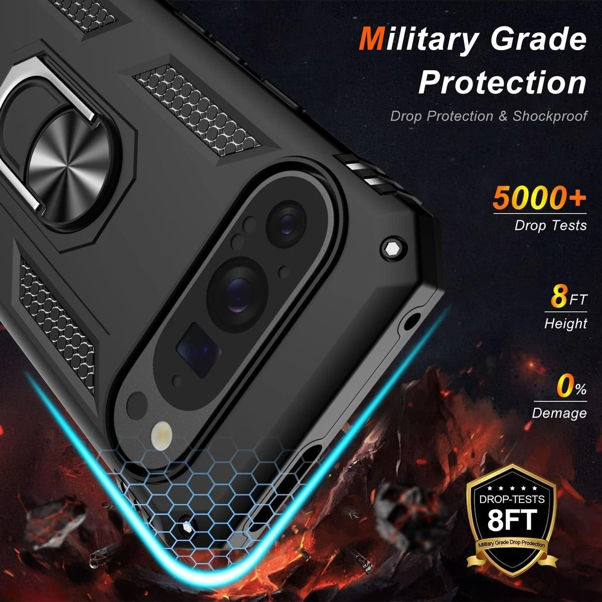 For Google Pixel 10 Pro XL Case /Pixel 10 Phone Cover Shockproof +Tempered Glass