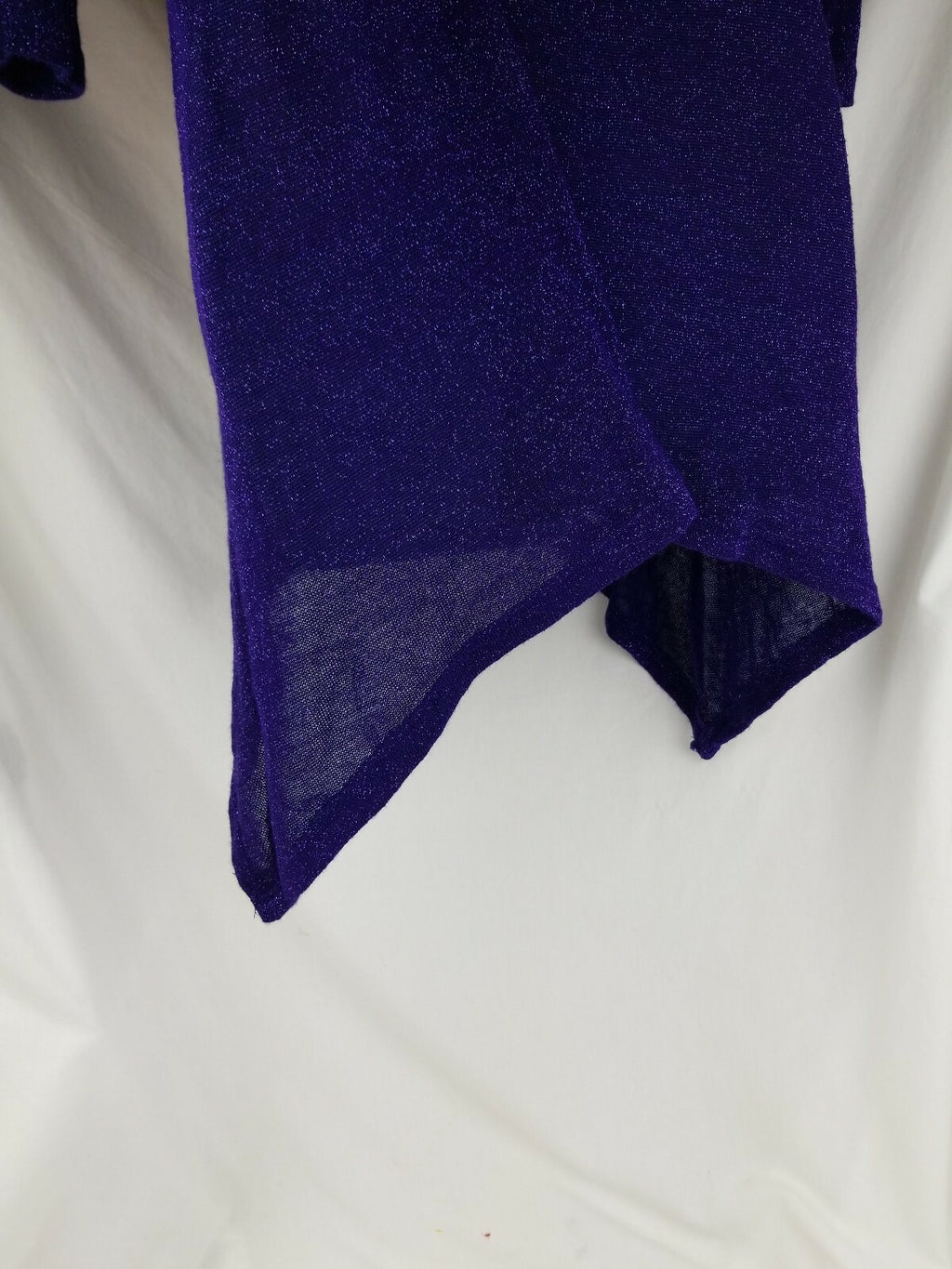 Lbisse Women's Tunic size M,  Purple / with woven sparkle texture