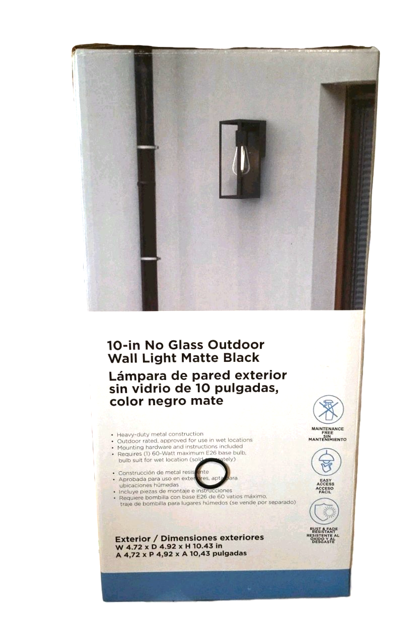 Lutec 1-Light Hardwired Outdoor Wall Light Sconce