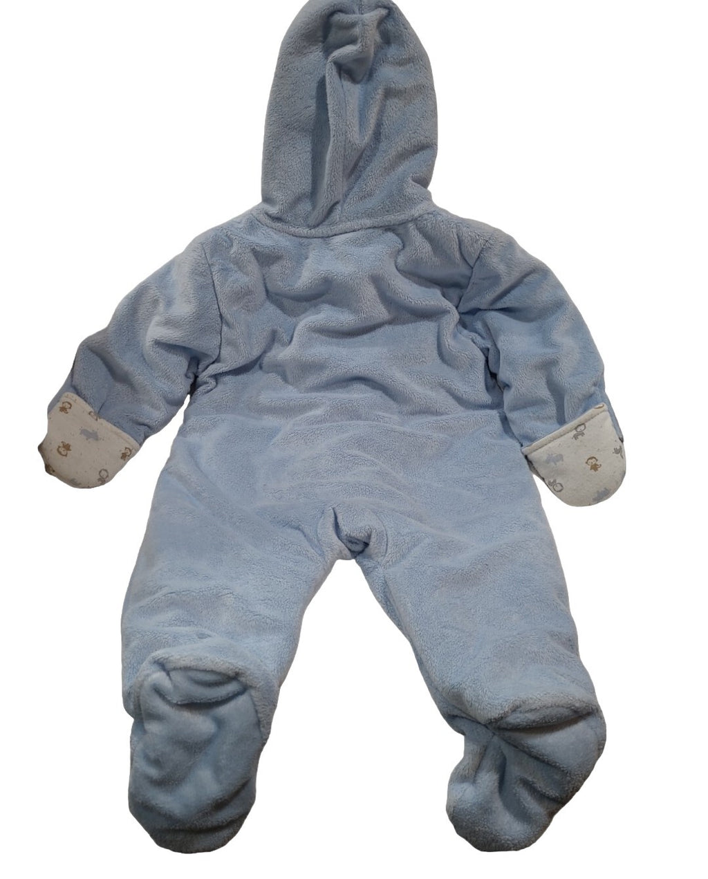 Infant Boy Child of Mine Carter's 3-6 Month Baby!! Blue Monkey Winter Snowsuit