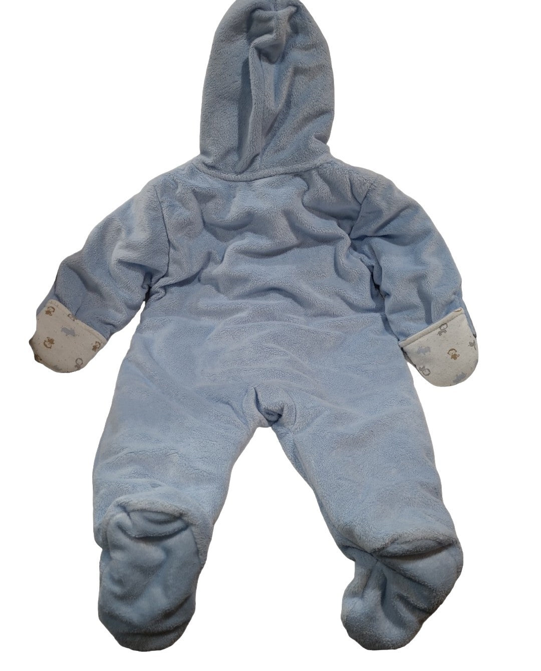 Infant Boy Child of Mine Carter's 3-6 Month Baby!! Blue Monkey Winter Snowsuit