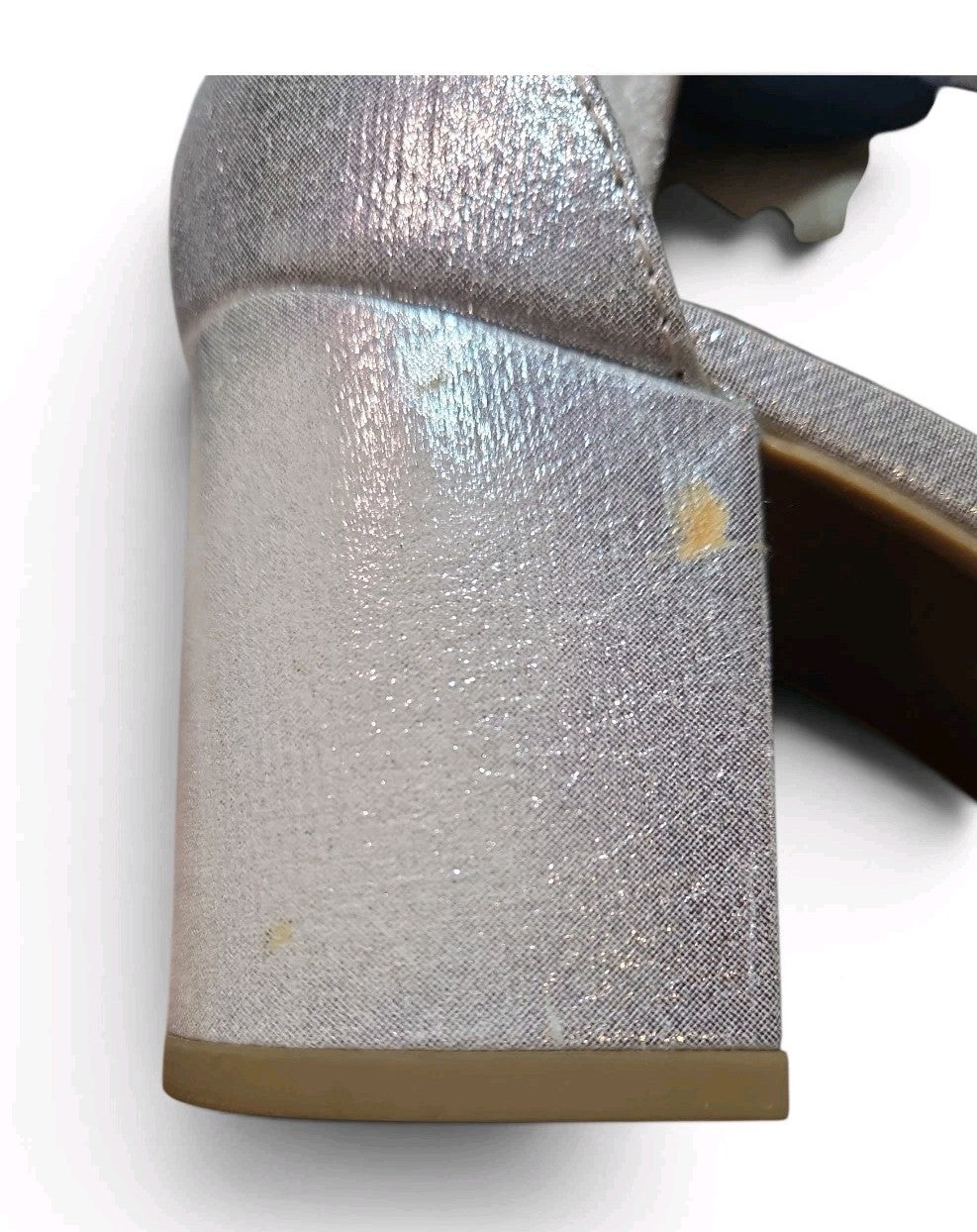 City Classified Women's Shoe Size 7  Silver Shimmer Heels