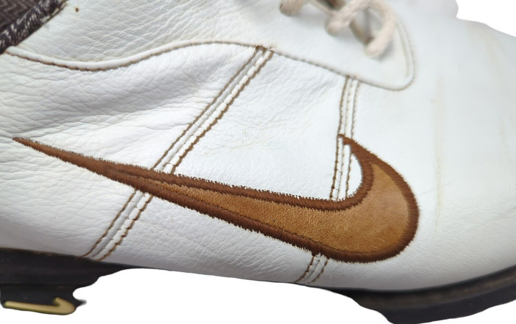 Nike Men's Durasport III  White Golf Cleats Shoes Sneakers
