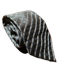 Geoffrey Beene Olive Green, Black, Gold, & White Men's Tie