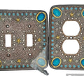 Embellished Leather Toggle Switch & Outlet Coordinating Set Covers