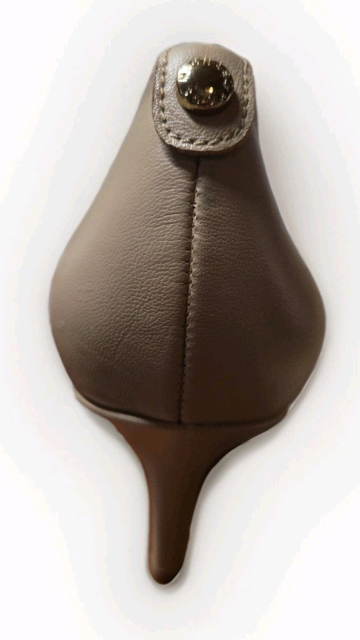 MICHAEL KORS Alina Flex Pump Leather Size 8M Beige Pointed Toe EUC 4507