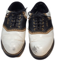 Dunlop Two Tone Saddle Golf Men's Leather M4750C White/Brown Size 9