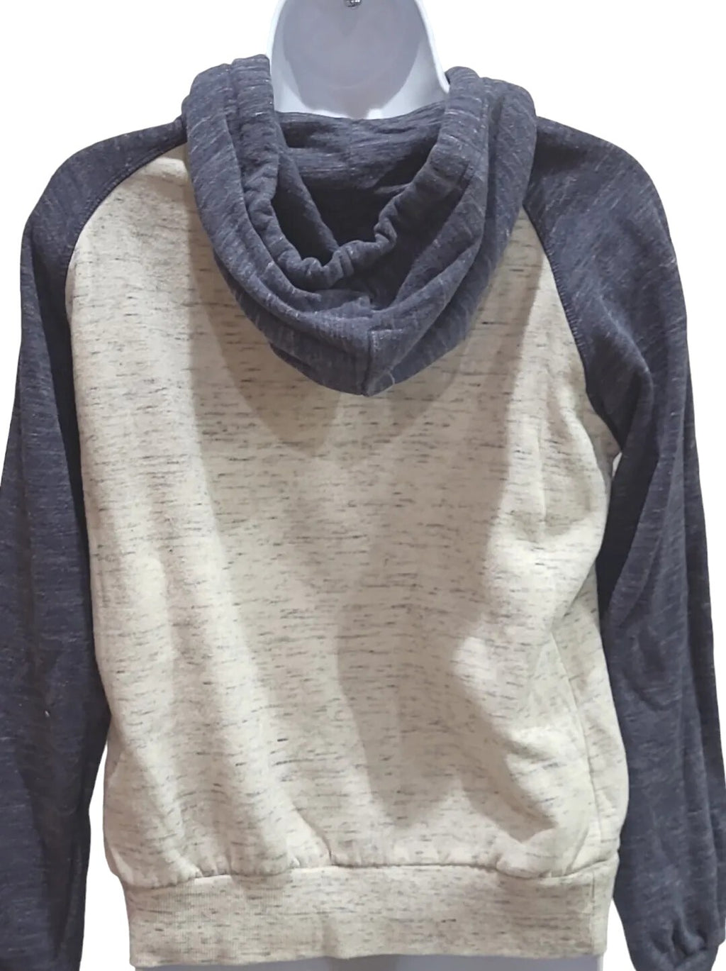 Doublju Womens Size  Medium Heather Blue & Light Gray Hoodie