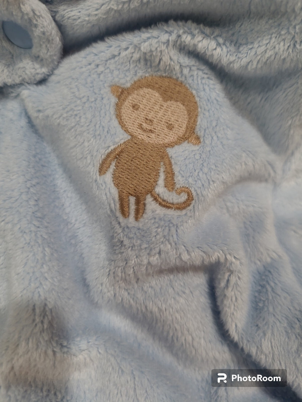 Infant Boy Child of Mine Carter's 3-6 Month Baby!! Blue Monkey Winter Snowsuit