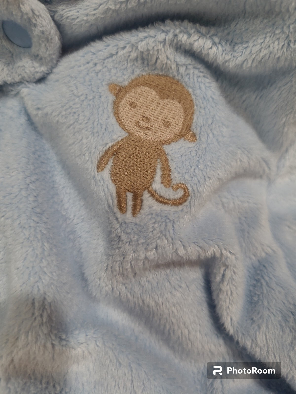 Infant Boy Child of Mine Carter's 3-6 Month Baby!! Blue Monkey Winter Snowsuit