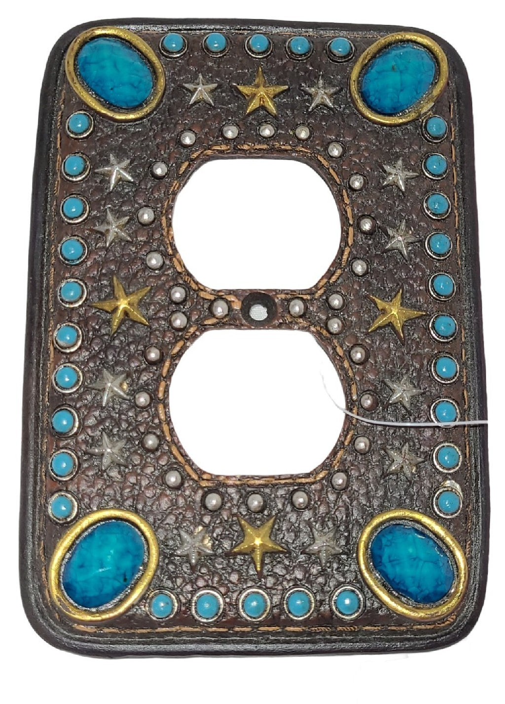 Embellished Leather Toggle Switch & Outlet Coordinating Set Covers