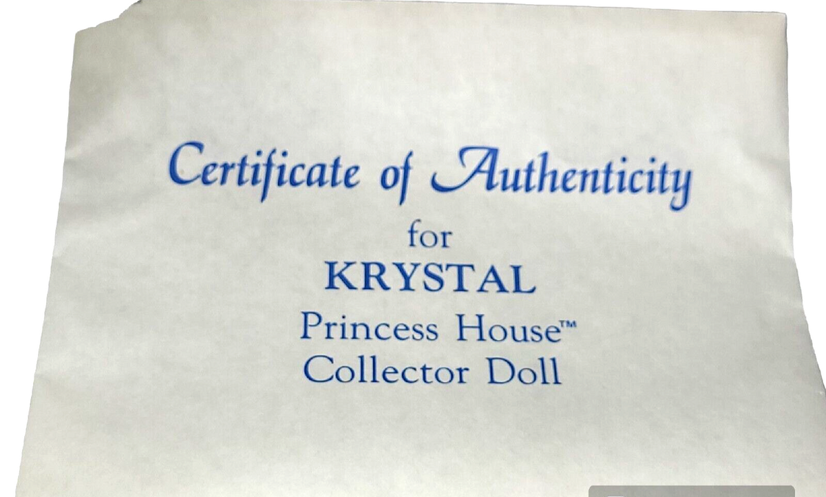 Vintage Princess House Krystal Doll-691-Porcelain Collector Doll