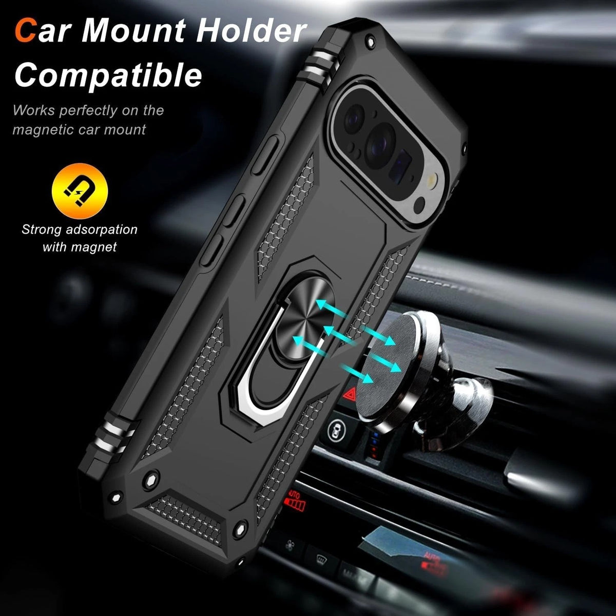 For Google Pixel 10 Pro XL Case /Pixel 10 Phone Cover Shockproof +Tempered Glass
