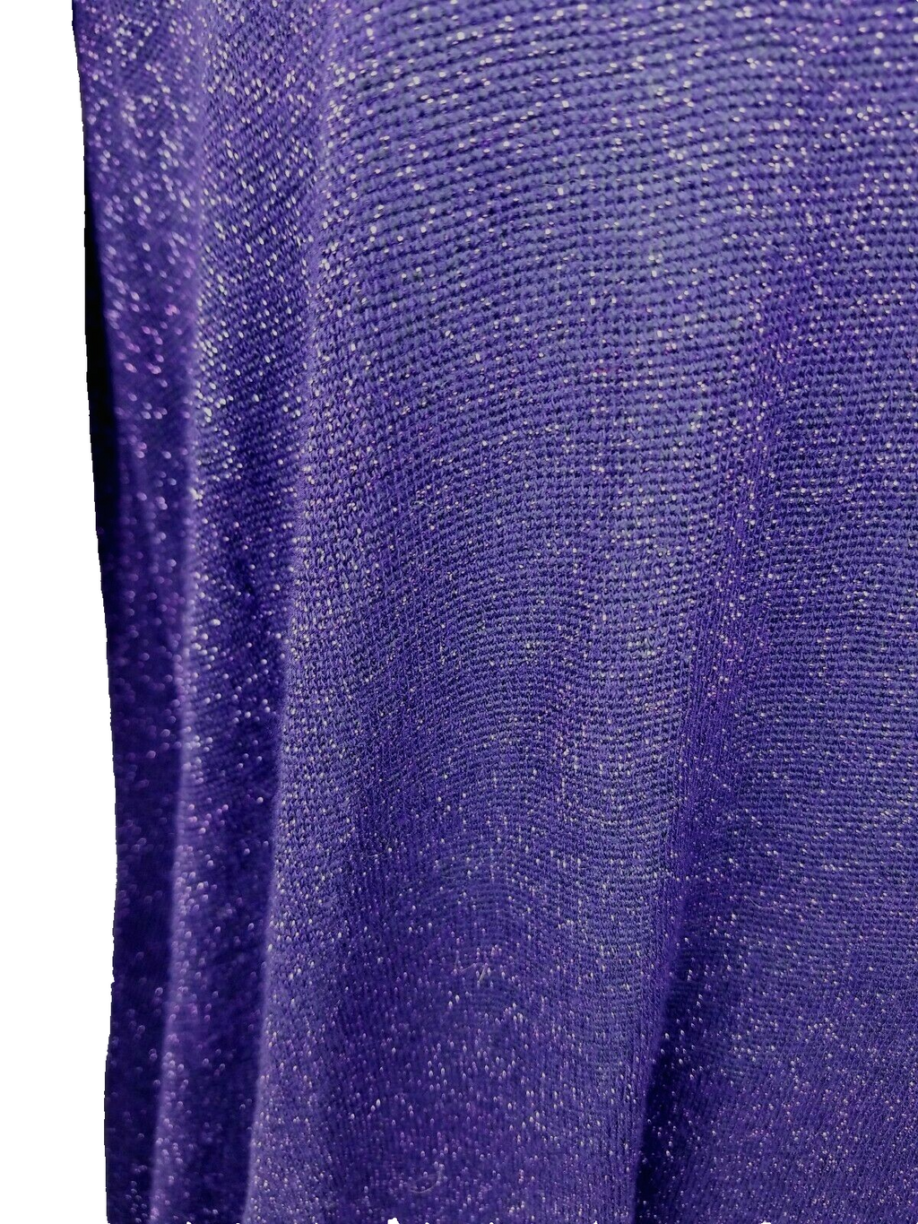 Lbisse Women's Tunic size M,  Purple / with woven sparkle texture