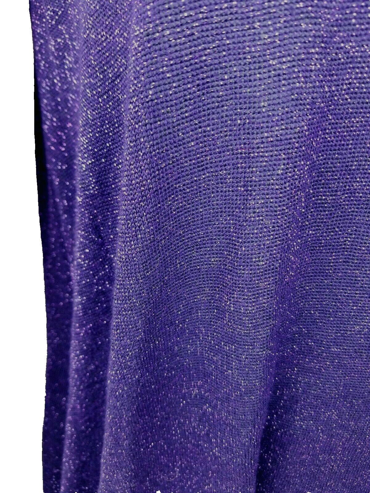 Lbisse Women's Tunic size M,  Purple / with woven sparkle texture