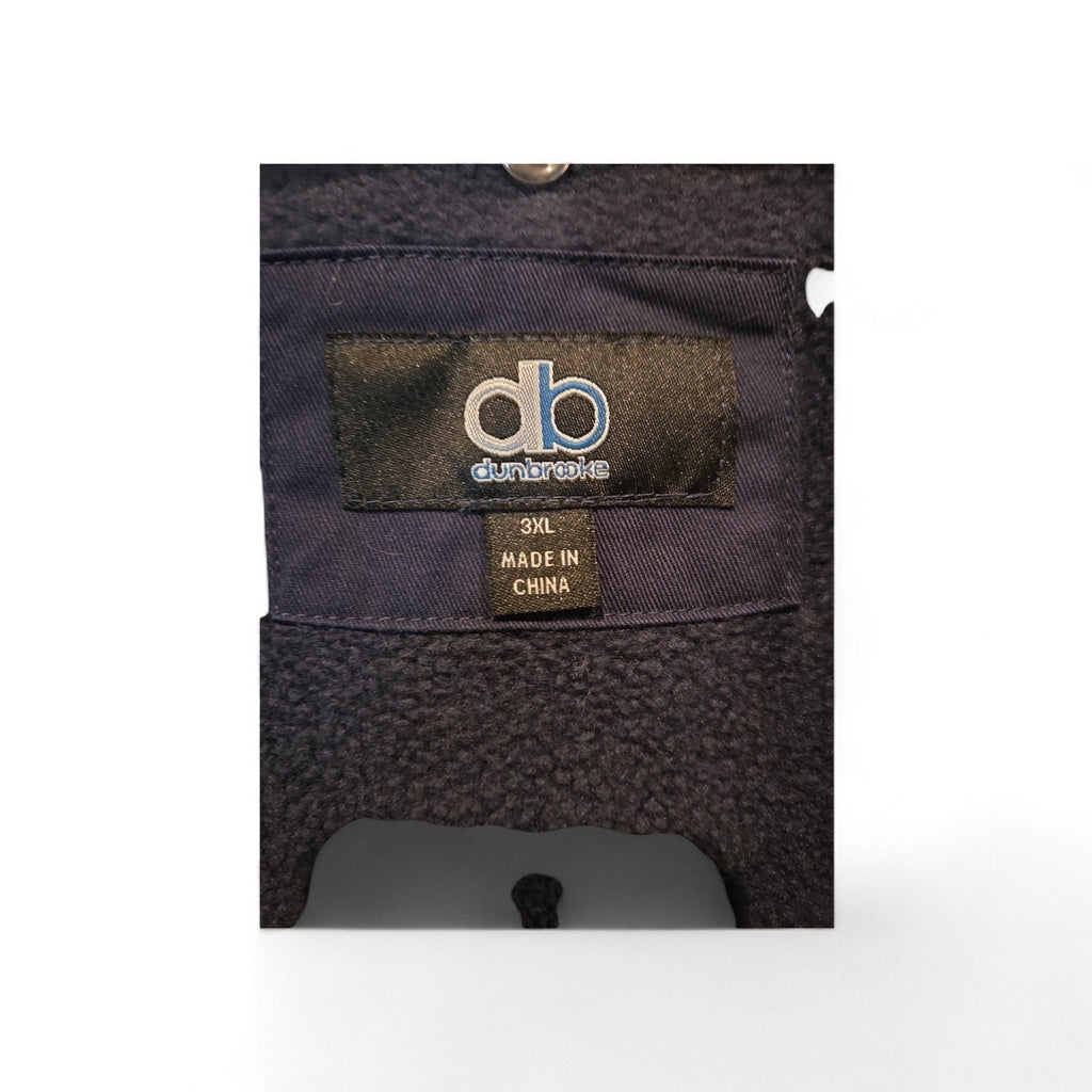 Dunbrooke Navy Blue Fleece Sleeveless Zip-Up Vest 3XL