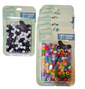 Lot 7  Of Crafting Assorted Beads  180 CT With 1 Stick