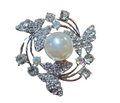 Large BROOCH Pendent Butterfly Sparkly  GLITZY GLAM Fab VINTAGE STYLE