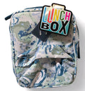 Unisex Blue / Teal Psychedelic Shark Themed Insulated Lunch Tote Box